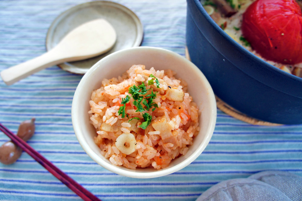 丸ごとトマトの炊込みごはん